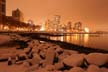 English Bay Skyline Winter, Canada Stock Photographs