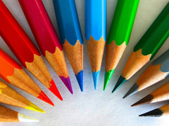 Colored pencil crayons 