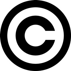 Copyright symbol, circled letter C