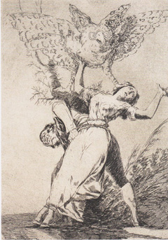 Aquatint by artist Francisco Goya, one of the first limited editions 