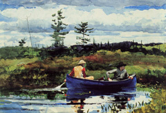 The Blue Boat watercolor painting by Winslow Homer, 1892
