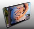 Pregnant tummy couple photos are very popular and great baby shower gifts