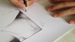 Use pencil to sign limited eidtion prints