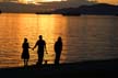 English Bay Sunset, Canada Stock Photos