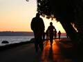 Jogging Along Water, Canada Stock Photos