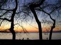 English Bay Sunset, Canada Stock Photographs