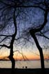 English Bay Sunset, Canada Stock Photographs