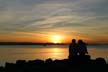 Couple Sitting, Canada Stock Photos