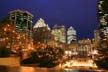 Downtown At Night, Canada Stock Photographs