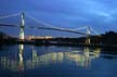 Lions Gate At Night, Canada Stock Photographs