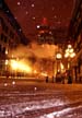 Gastown Steam Clock Winter, Canada Stock Photographs