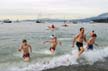 Jan 1st 2004 - The Polar Bear Swim Event At English Bay, Canada Stock Photographs
