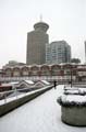 Harbour Center Winter, Canada Stock Photographs