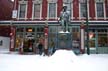 Gassy Jack Gastown Winter, Canada Stock Photographs