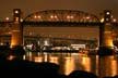 Burrard Bridge At Winter Night, Canada Stock Photographs