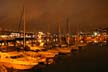 Winter Night False Creek, Canada Stock Photographs