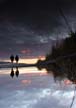 English Bay Beach Winter, Canada Stock Photographs