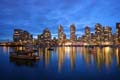 Yaletown Skyline Night Shots, Canada Stock Photographs