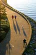 Flase Creek Seawall, Canada Stock Photographs