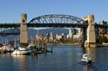 Burrard Bridge False Creek, Canada Stock Photographs