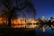 West End Winter Night, Canada Stock Photographs