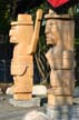 Squamish Nation Totem Poles North Vancouver, Canada Stock Photographs