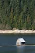 Capilano Lake Boathouse, Canada Stock Photographs