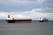 English Bay Ship, Canada Stock Photos