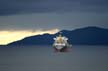 English Bay Ship, Canada Stock Photos