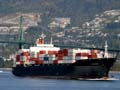 Cargo Ship Carries Cargo Containers, Burrard Inlet