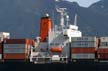 Cargo Ship Carries Cargo Containers, Burrard Inlet