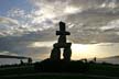 The Inukshuk Constructed By Alvin Kanak, The Ancient Symbol Of Inuit Culture