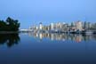 Downtown Vancouver At Night, Canada Stock Photos