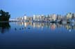 Downtown Vancouver At Night, Canada Stock Photos