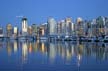 Downtown Vancouver At Night, Canada Stock Photos