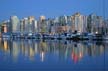 Downtown Vancouver At Night, Canada Stock Photos