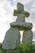 The Inukshuk Constructed By Alvin Kanak, The Ancient Symbol Of Inuit Culture