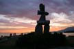 The Inukshuk Constructed Originally By Alvin Kanak Of Rankin Inlet, English Bay Beach