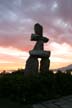 The Inukshuk Constructed Originally By Alvin Kanak Of Rankin Inlet, English Bay Beach