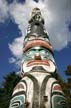 Burnaby Mountain Park Carved Poles, Canada Stock Photos