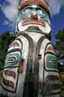 Burnaby Mountain Park Carved Poles, Canada Stock Photos