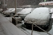 Snowy Night At Burnaby, Canada Stock Photos