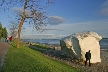 Massive White Rock, Canada Stock Photographs