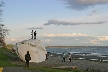 Massive White Rock, Canada Stock Photographs