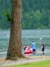 Family Activity At Chilliwack, Canada Stock Photographs