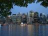 Downtown Vancouver At Night, Canada Stock Photos