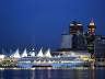 Downtown Vancouver At Night, Canada Stock Photos