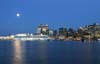 Downtown At Night, Canada Stock Photos