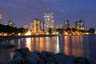 English Bay At Night, Canada Stock Photographs