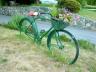 Golden Bicycle, Canada Stock Photos